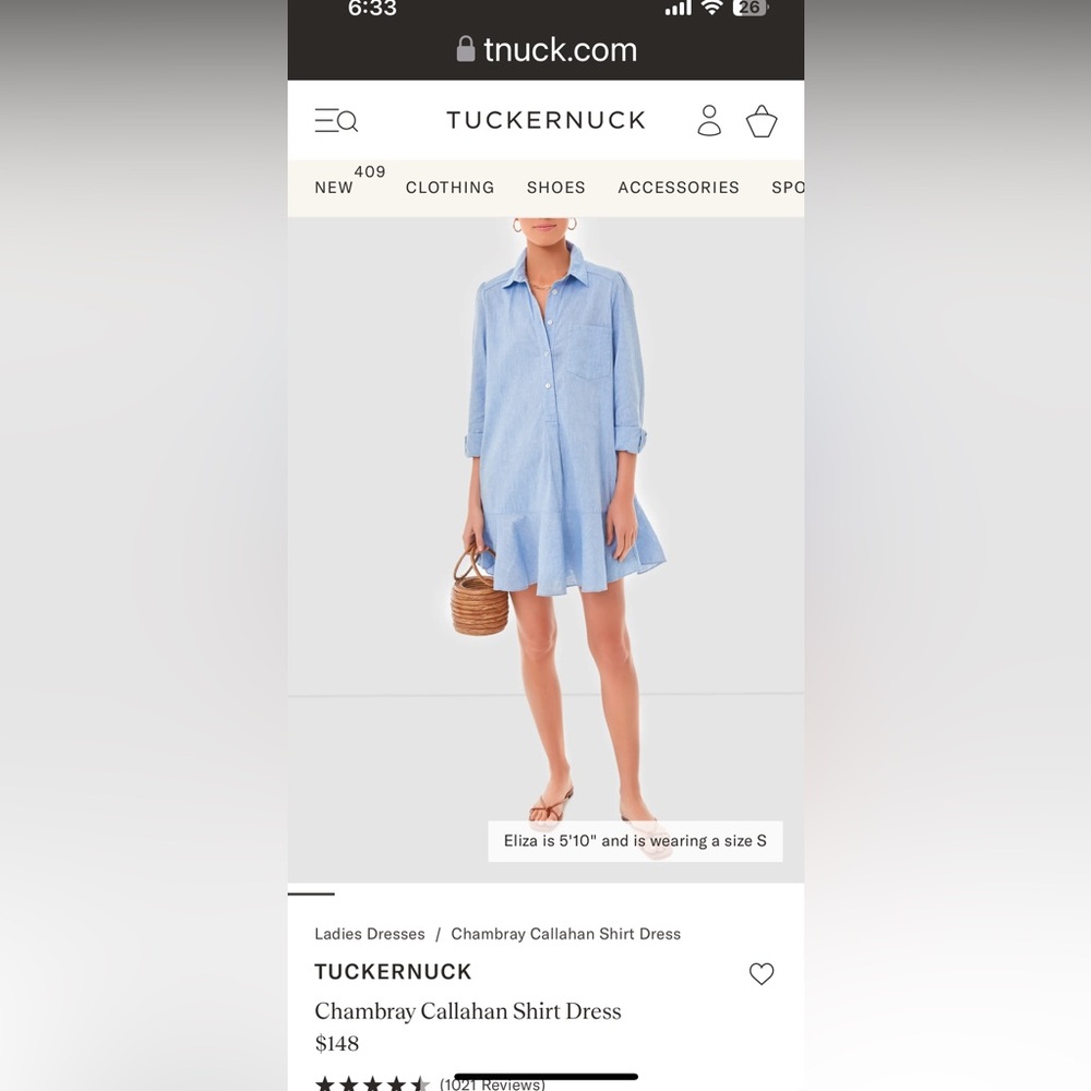 Tuckernuck dress size L.